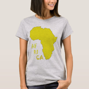 Afrika Karta Funky T Shirt