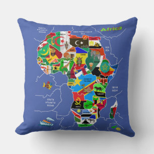 Afrika Karta Kudde