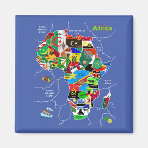 Afrika Karta Magnet