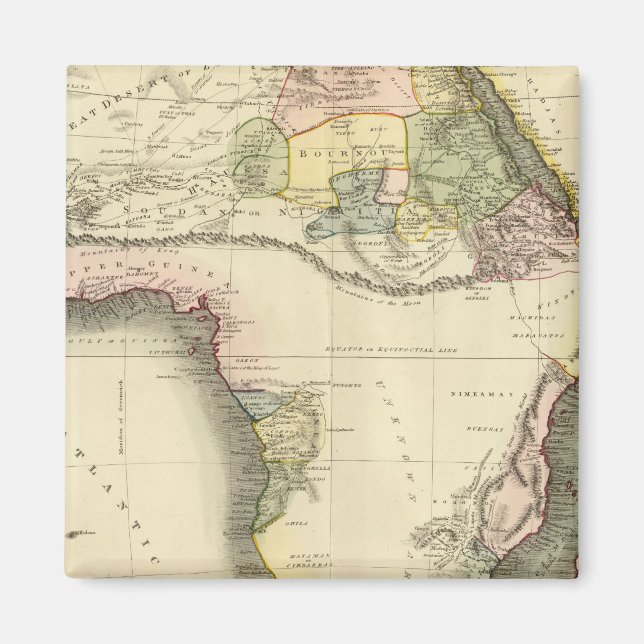 Afrika karta magnet (Framsidan)