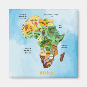 Afrika Karta Magnet