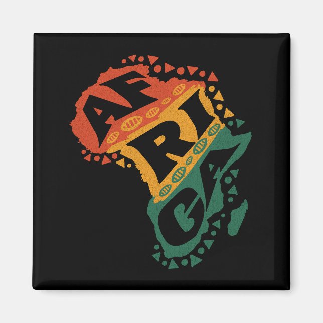 Afrika karta magnet (Framsidan)