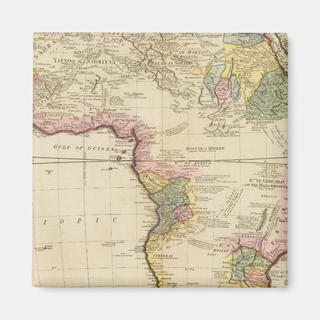 Afrika karta magnet (Framsidan)
