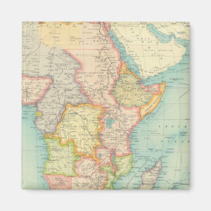 Afrika Karta med sjöfartsrutter Magnet