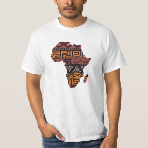 Afrika Karta Mönster - Afrika kontinent T Shirt