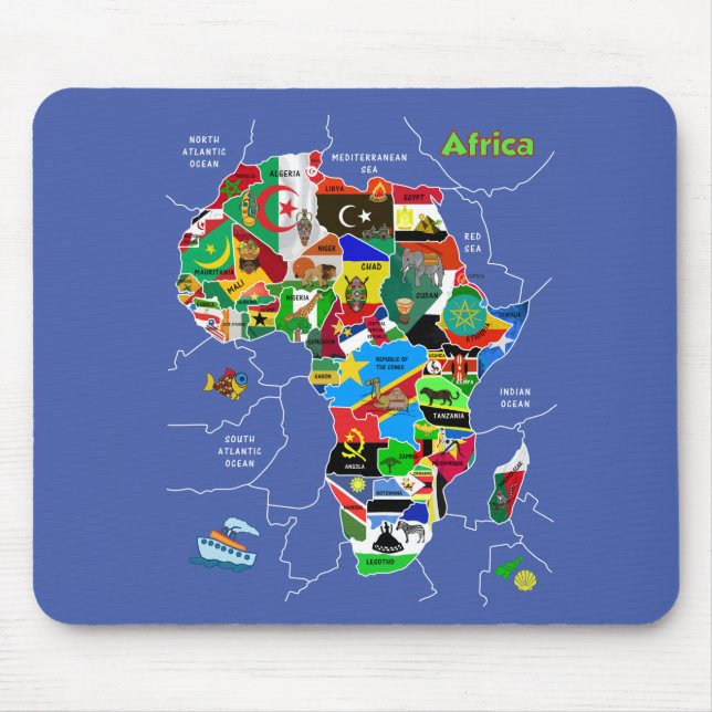 Afrika Karta Musmatta (Framsidan)