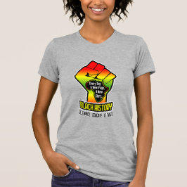Afrika Karta och fist | Namn på baksidan | Svart h T Shirt