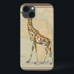 Afrika Karta och Giraffe<br><div class="desc">Denna biet av konst kommer att glädja alla världsresande och djurälskare. Bakgrunden representerar karta i Afrikan och det finns bild i en giraff ovanpå den. I den bilden gör gräns det till perfekten dekorativ konst biet.</div>
