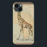 Afrika Karta och Giraffe<br><div class="desc">Denna biet av konst kommer att glädja alla världsresande och djurälskare. Bakgrunden representerar karta i Afrikan och det finns bild i en giraff ovanpå den. I den bilden gör gräns det till perfekten dekorativ konst biet.</div>