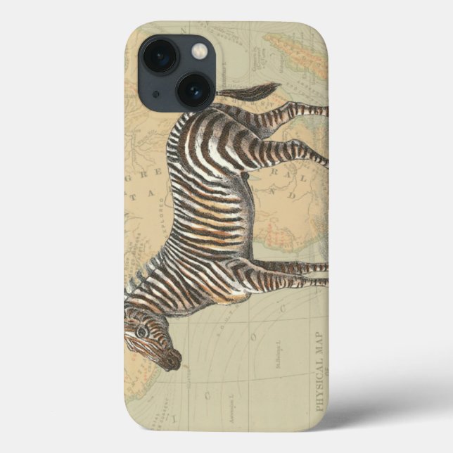Afrika Karta och Zebra (Baksida)