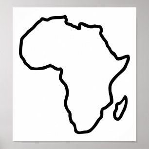 Afrika karta poster