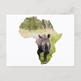 Afrika Karta Sunset Vykort