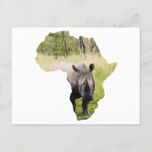 Afrika Karta Sunset Vykort