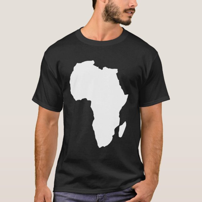 Afrika Karta T Shirt (Framsida)