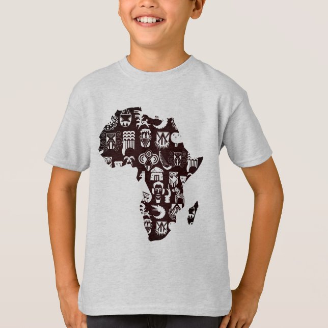 Afrika Karta T Shirt (Framsida)