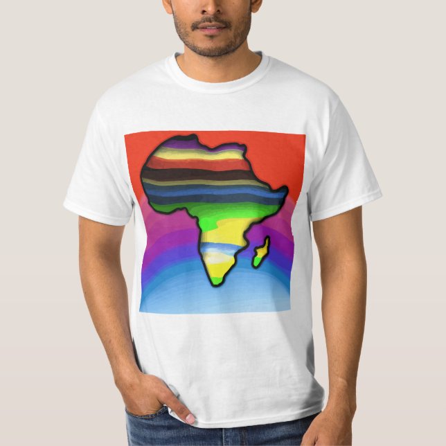 Afrika Karta T-Shirt (Framsida)