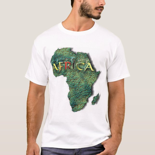 afrika-karta t-shirt (Framsida)