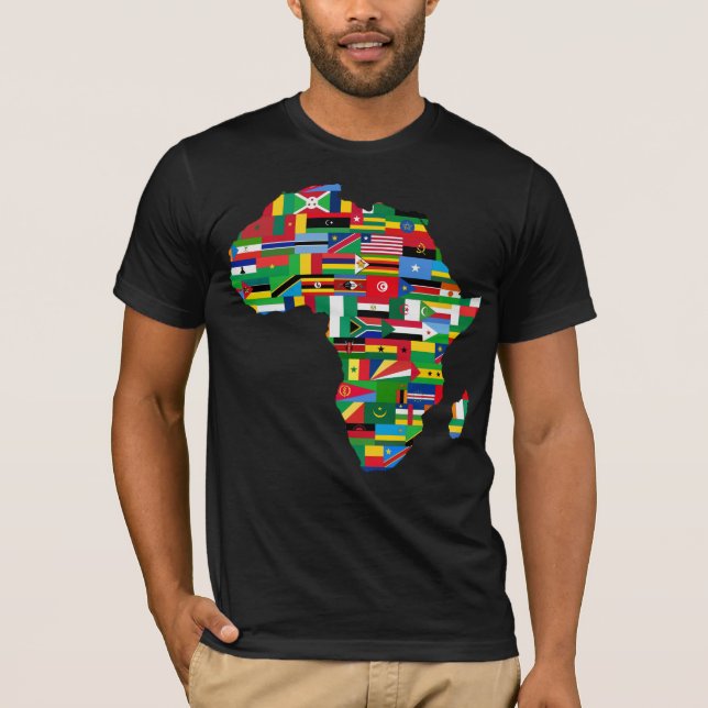 Afrika Karta T-Shirt (Framsida)