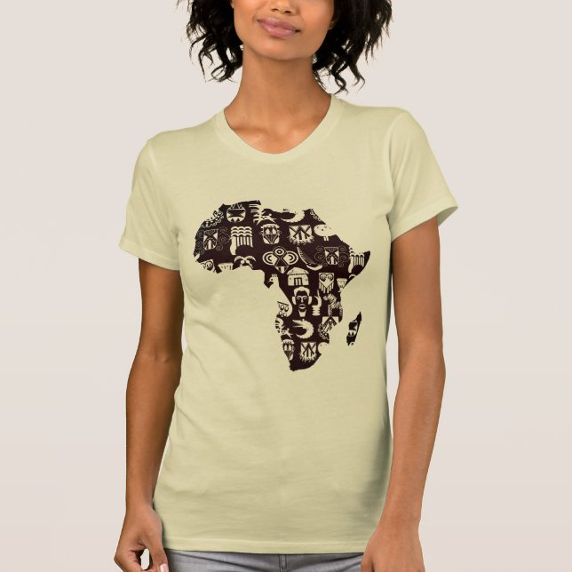 Afrika Karta T Shirt (Framsida)