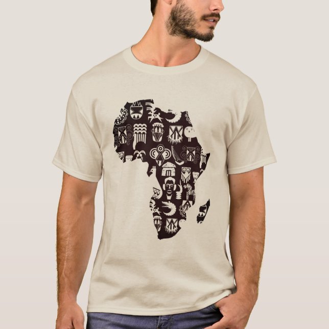 Afrika Karta T Shirt (Framsida)