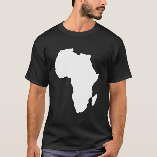 Afrika Karta T Shirt (Framsida)