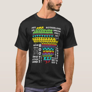 Afrika Karta Traditional Dashiki Mönster Art Afric T Shirt