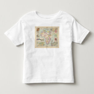 Afrika - kartbokkarta av afrikan tee shirt