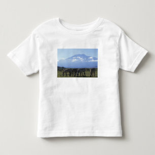Afrika, Kenya, Amboseli nationalpark, Flock av Tee Shirt