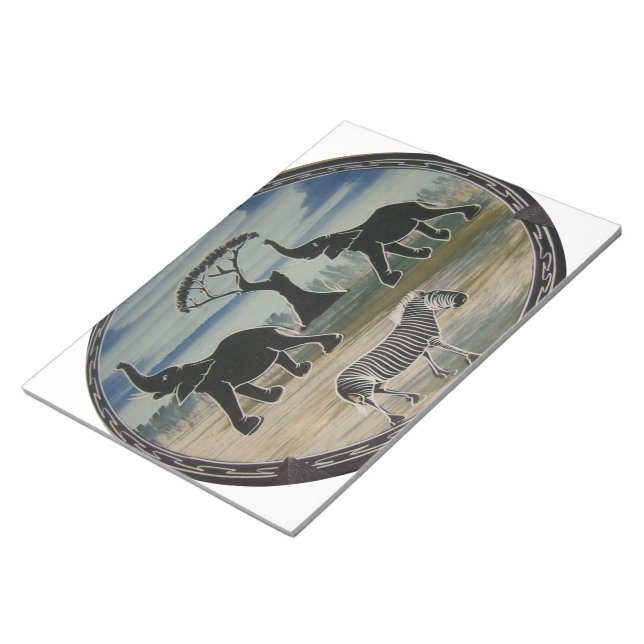 Afrika Kenya Benice Elegant Wildlife Anteckningsblock (Vinklad)