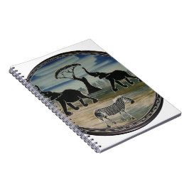 Afrika Kenya Benice Elegant Wildlife Anteckningsbok Med Spiral