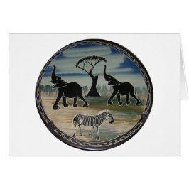 Afrika Kenya Benice Elegant Wildlife Hälsningskort