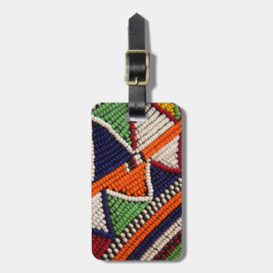Afrika, Kenya. Maasai-stammens pärlor Bagagebricka