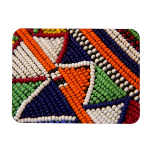 Afrika, Kenya. Maasai-stammens pärlor Magnet