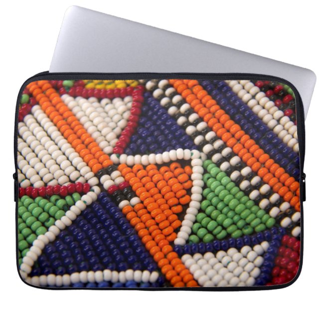 Afrika, Kenya. Maasai Tribal Pärlor Laptop Sleeve (Framsidan)