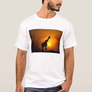 Afrika, Kenya, Masai Mara. Giraff (Giraffa T-shirt