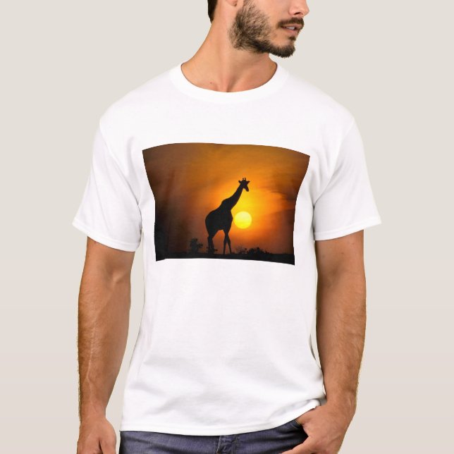 Afrika, Kenya, Masai Mara. Giraff (Giraffa T-shirt (Framsida)