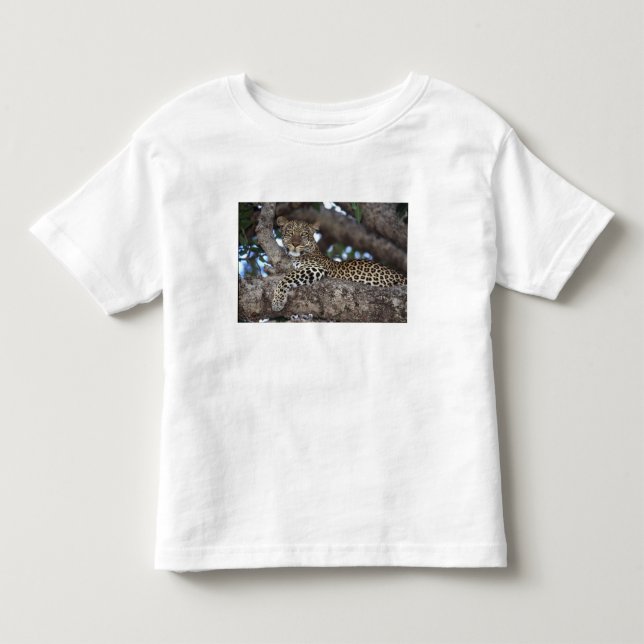 Afrika. Kenya. Masai Mara. Leopard (Panthera Tee Shirt (Framsida)