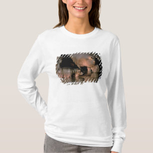 Afrika, Kenya, Masai Mara. Vanliga flodhästar Tee
