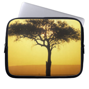 Afrika, Kenya, Masai Mara viltreservat, Uppgående Laptop Sleeve