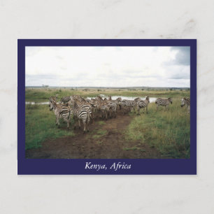 Afrika Kenya vilda djur Vykort