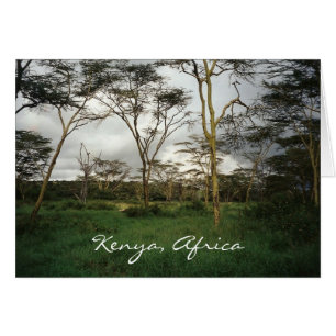 Afrika Kenyas vild Hälsningskort
