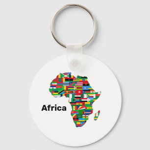 Afrika Kontinuerlig Nyckelring