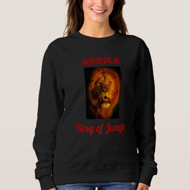 Afrika Kung i den svindlande Lejona av Jungle från T Shirt (Framsida)