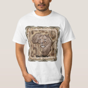 Afrika Lejon Karta t-shirt