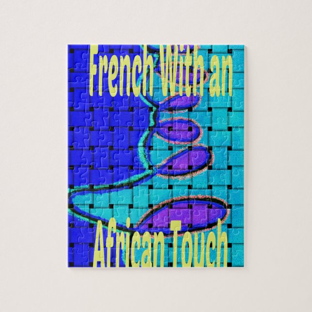 Afrika med Fransk Touch Pussel (Vertikal)