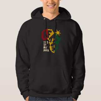 Afrika med sol Det finns i mitt DNA Hoodie