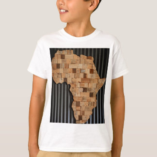 Afrika med trä t shirt