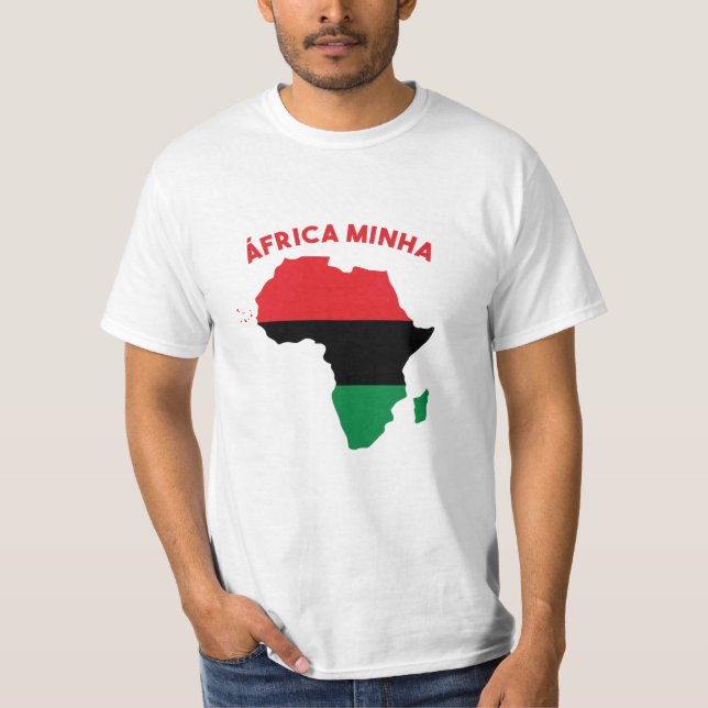 Afrika Minha-Panafrikanska republiken T Shirt (Framsida)