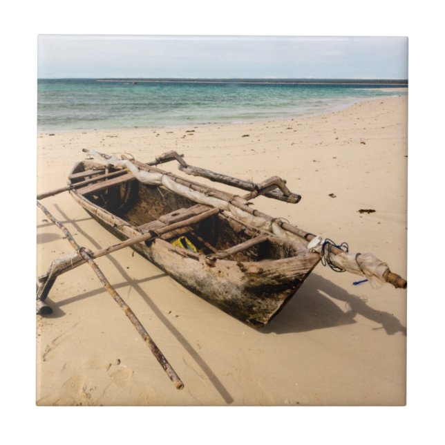 Afrika, Moçambique, Mogundula Island Kakelplatta (Framsidan)