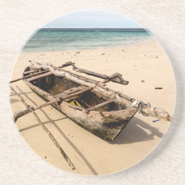 Afrika, Moçambique, Mogundula Island Underlägg Sandsten (Framsidan)